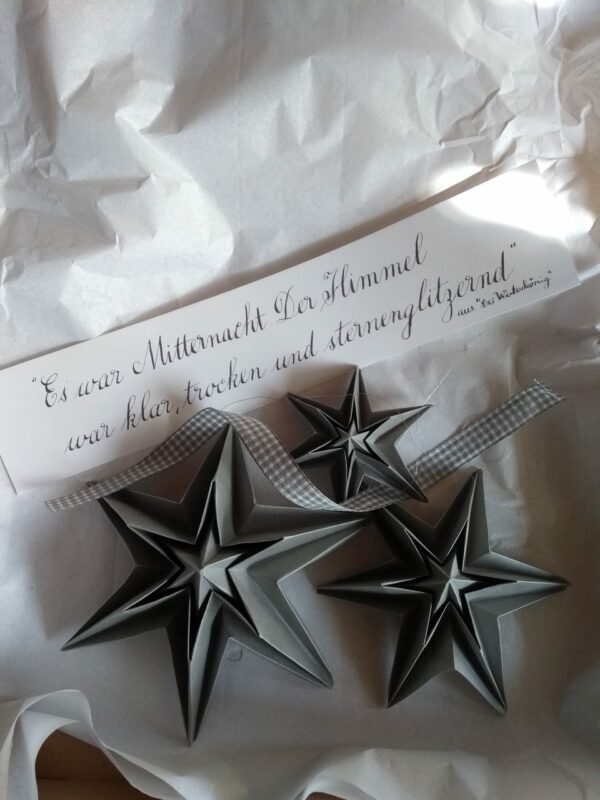 kreative handgemachte Sterne zu Weihnachten - e-typisch