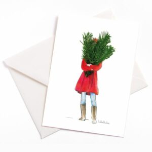 nachhaltige Weihnachtskarte - e-typisch
