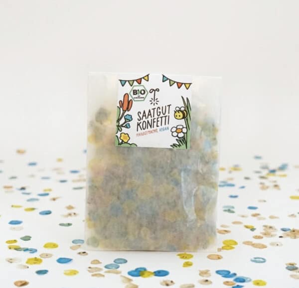Saatgutkonfetti - kompostierbares, abfallfreies Konfetti das sich in Blumen wandelt - ein tolles umweltfreundliches Geschenk
