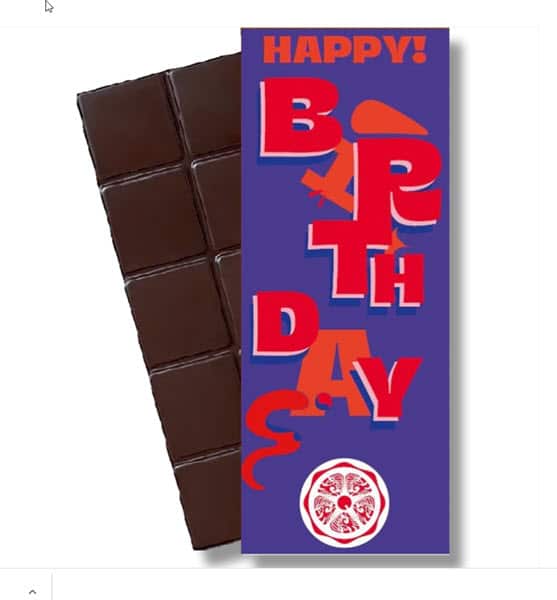 Bioschokolade vegan - Happy Birthday