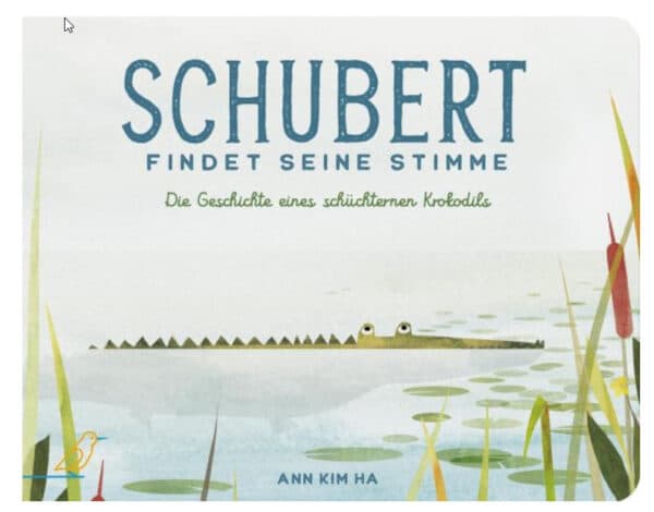 nachhaltiges Pappbuch für Kinder ab 2 Jahren - Schubert findet seine Stimme