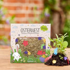 Ostergraskonfetti - Osternest und Saatgutkonfetti - Säe Dein Osternest selbst aus